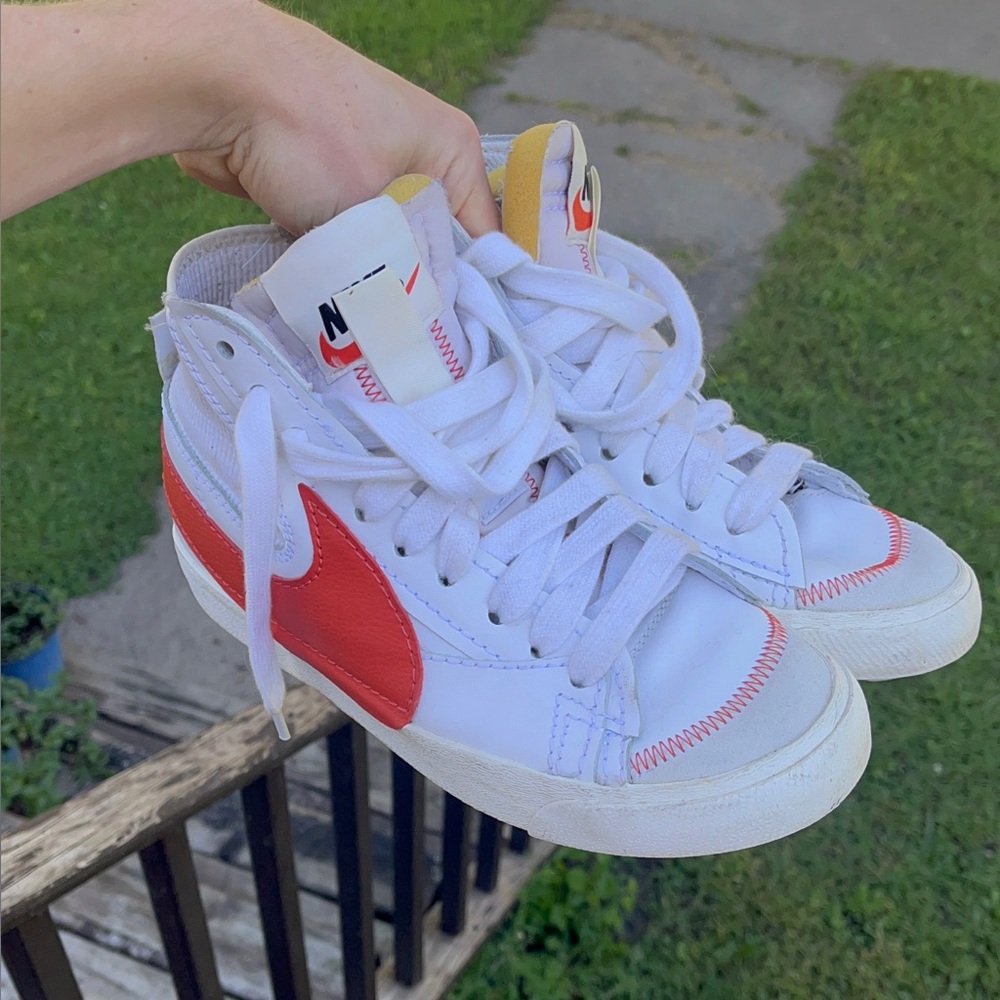 Orange nike blazer jumbo used size 8 nike blazer mens womens 9.5 nike blazer